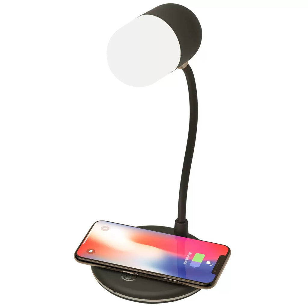 3-in-1 LED Desk Lamp with Bluetooth Speaker & Wireless Charger